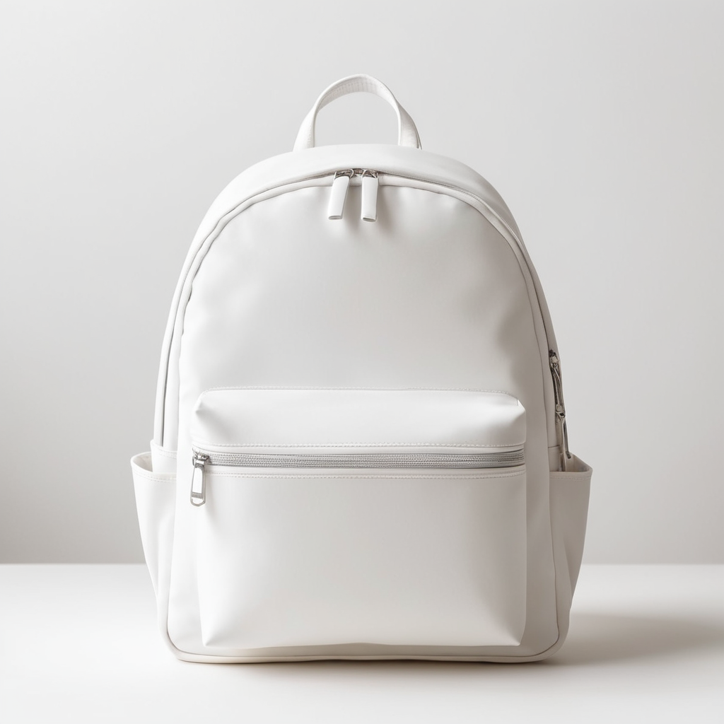 modern children's backpack mockup, minimalism style
