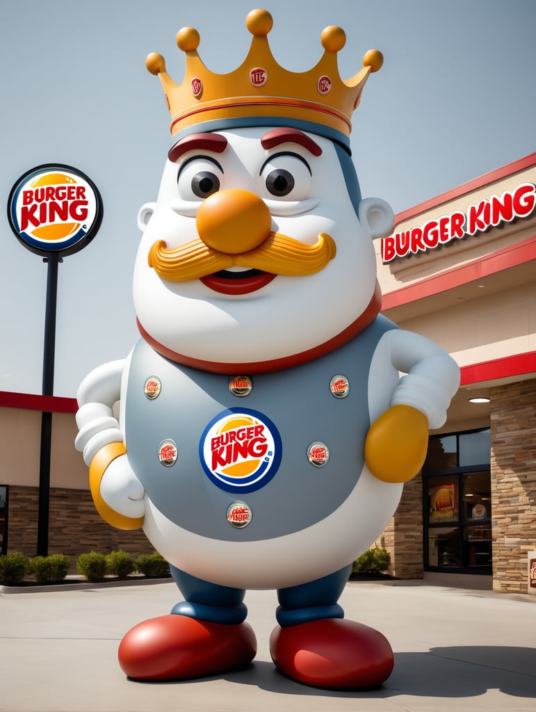 The Burger King mascot.