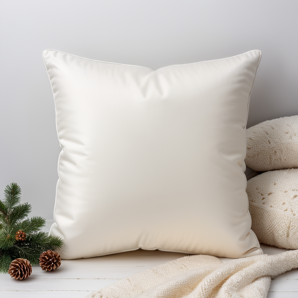 Christmas white kids pillow