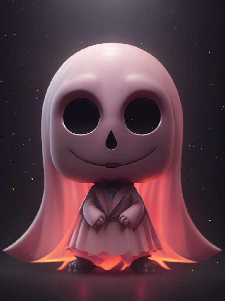 fantasma fofo e rosa