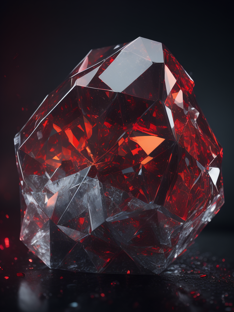 a red gem crystal