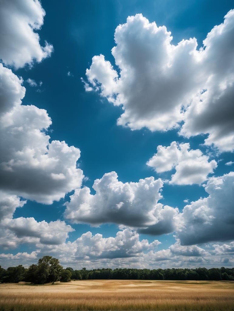 blue sky with clouds