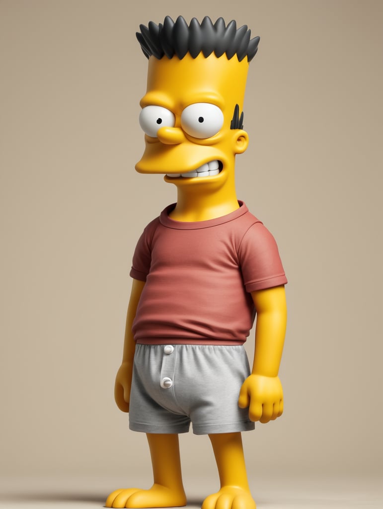 Bart simpson in his underwear