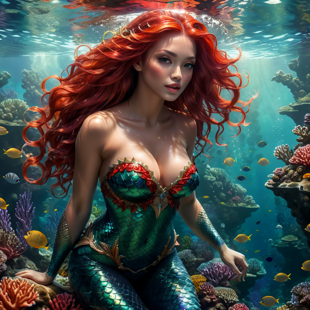 Mermaid, Red-hair