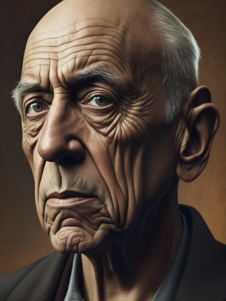 self-portrait of Pablo Picasso, Cubism