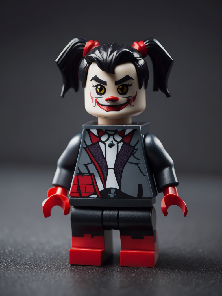 Cute harley quinn lego minifig