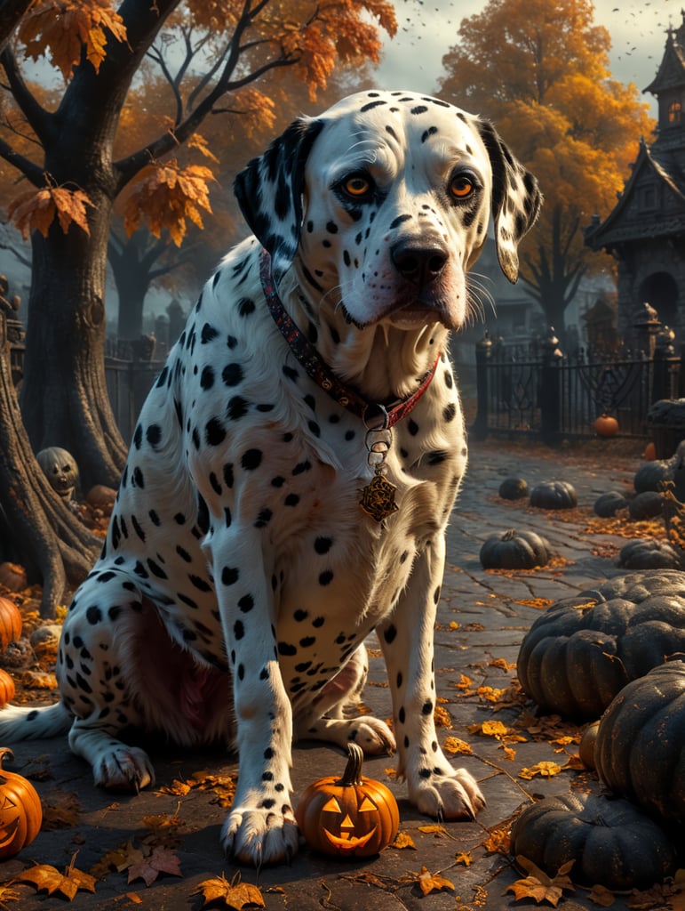 Halloween dalmatian