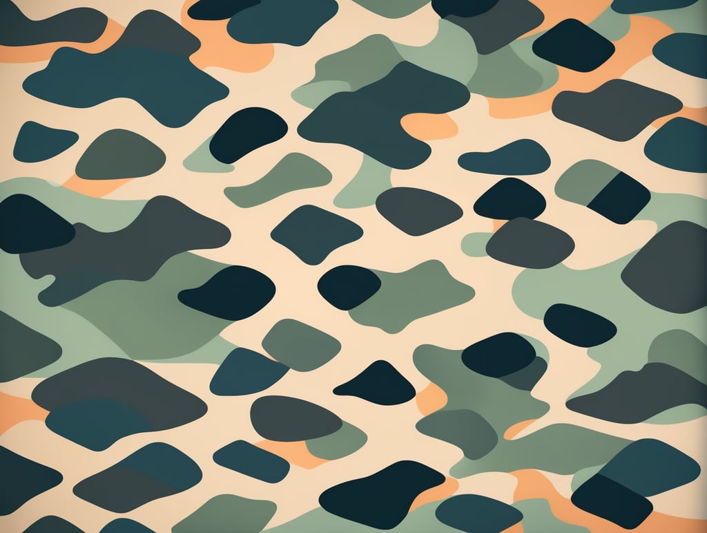 camouflage pattern background, vector art, modern