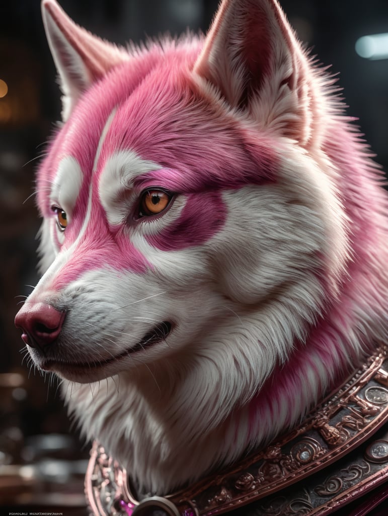 pink husky