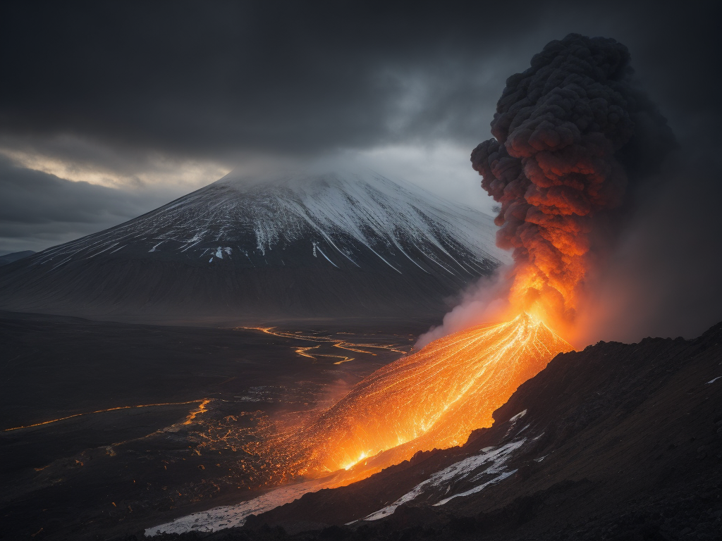 Icelandic volcano eruption