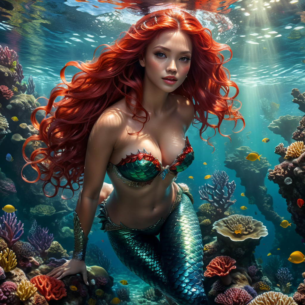 Mermaid, Red-hair
