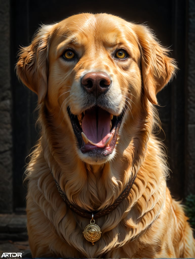 Female golden retriever