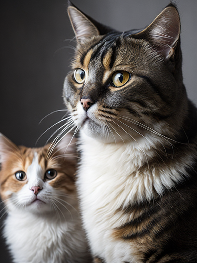 scottish fold cat and australian shepherd