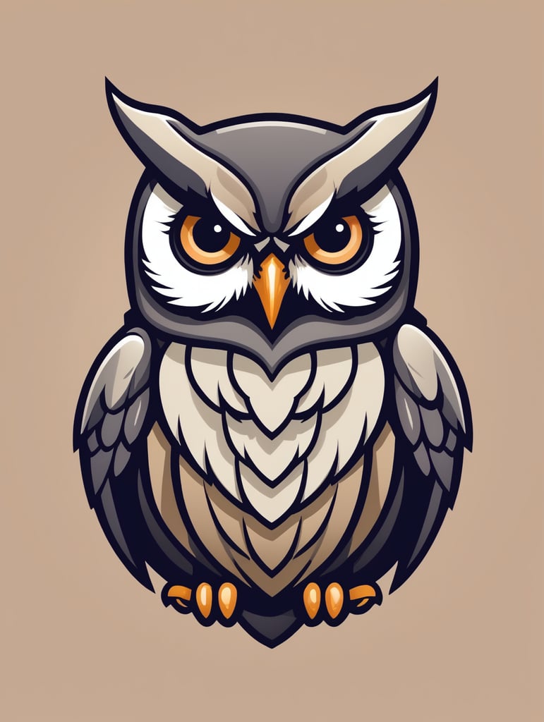 Gaming logo of owls cute