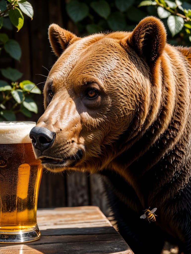 Bear, beer and bee