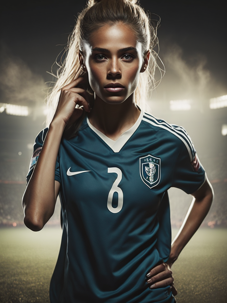 Epic Portrait of a Women Soccer Player, Fifa Women's World Cup, South Africa