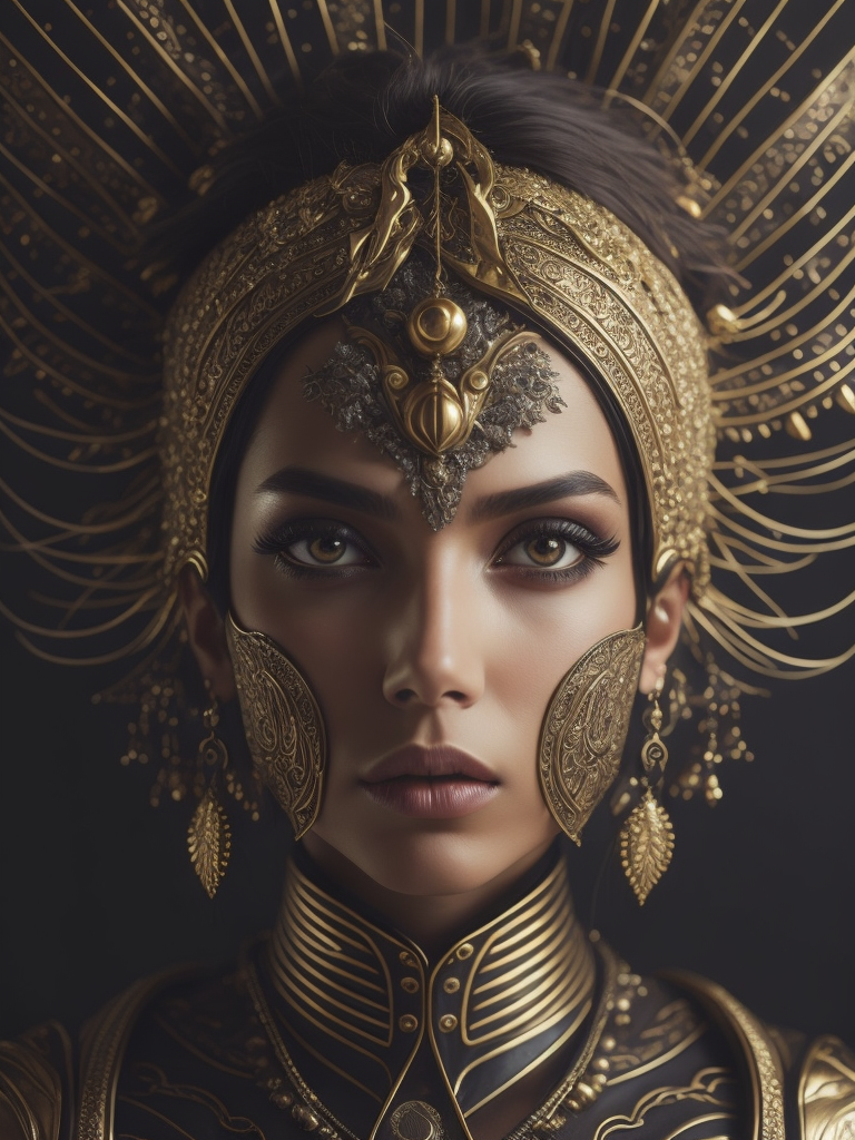 artistry celebrates the essence of contemporary culture through the creation of sublime imagery. Behold an airbrushed composition depicting the Zirckton on the exotic planet Zappi, evoking the spirit of neo-pop surrealism with dazzling golden tones, splendid comic art elements, and fine nouveau style. Witness emotive faces full of elegance and grace that capture the imagination and evoke the deepest of emotions