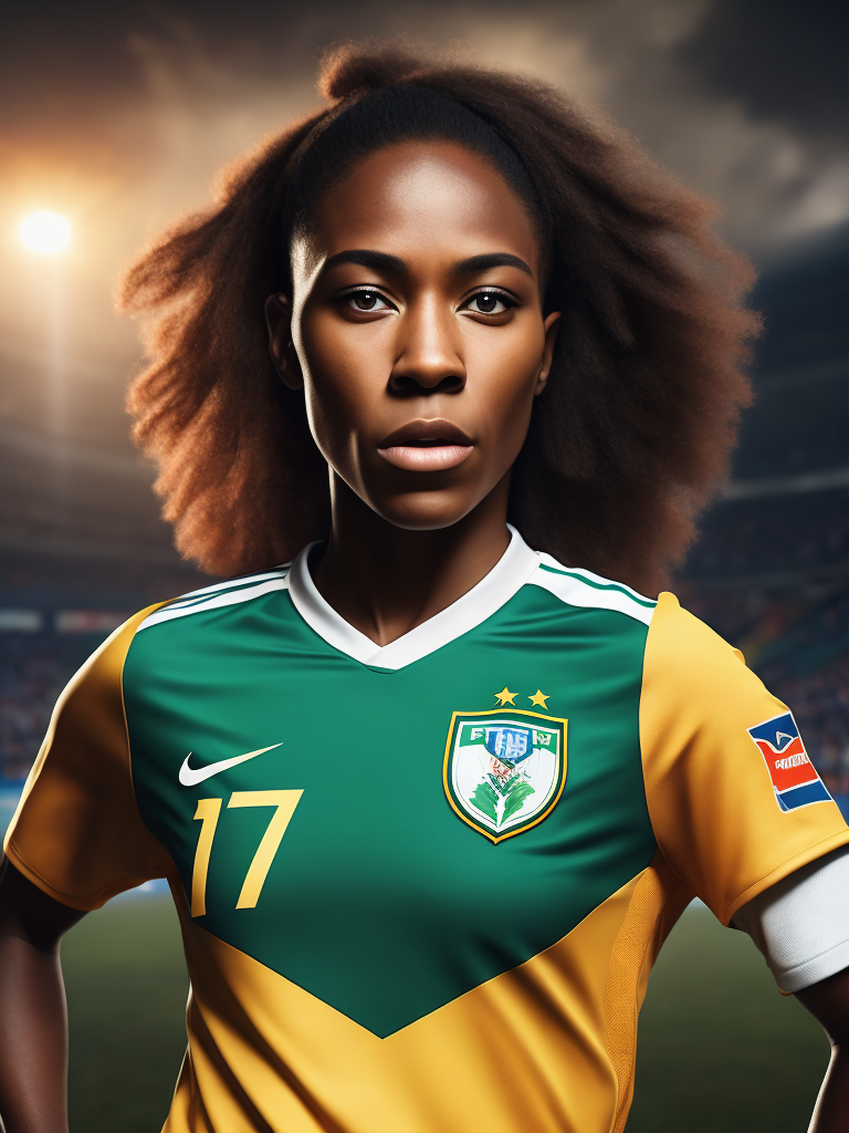 Epic Portrait of a Women Soccer Player, Fifa Women's World Cup, South Africa