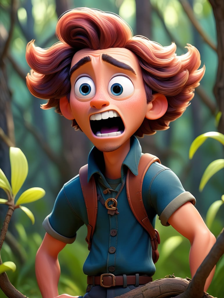 Absalom's stunning hair became entangled in the branches of a tree during a pursuit, leaving him vulnerable