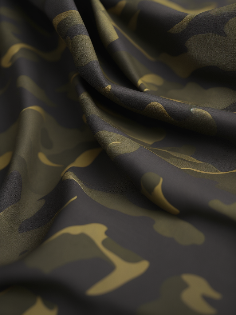 camouflage patterned fabric