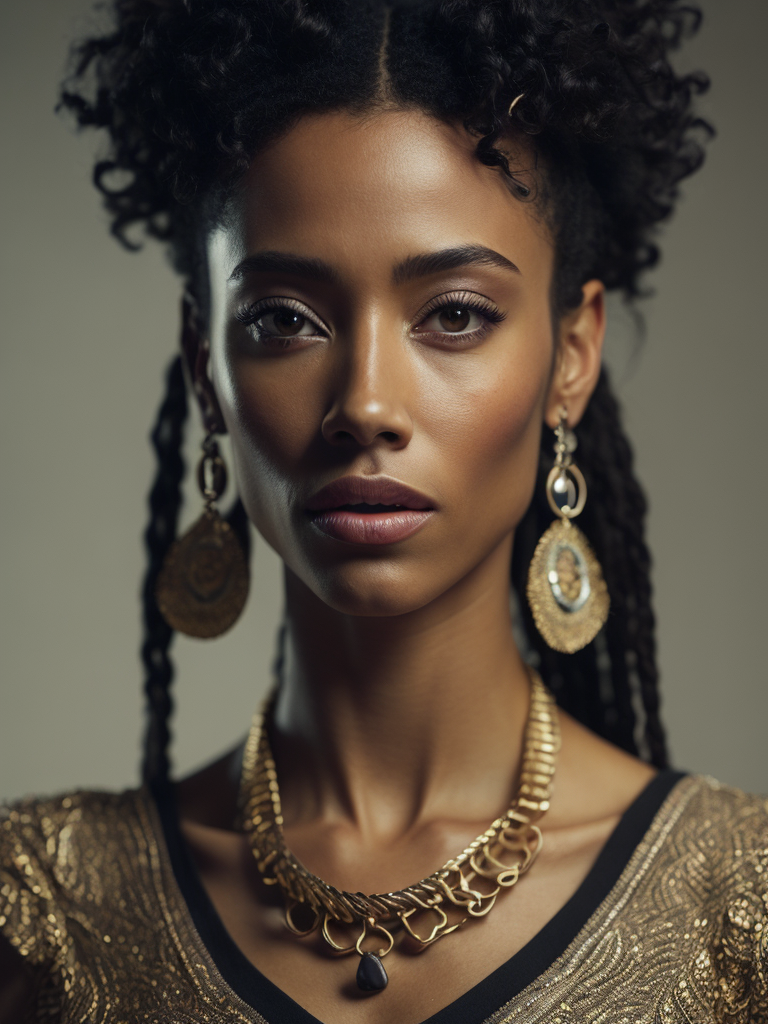 Latina women gold tooth gold chains around her neck Gucci purse