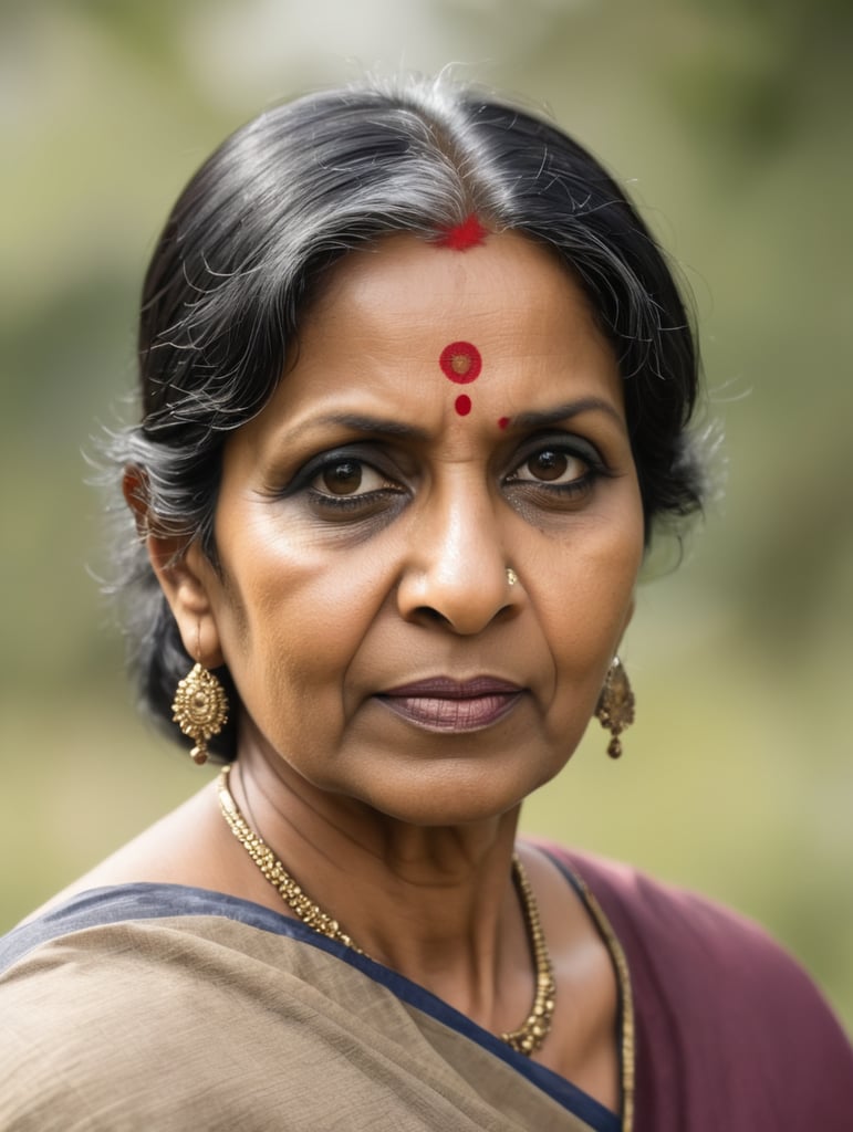 Middle aged Indian woman