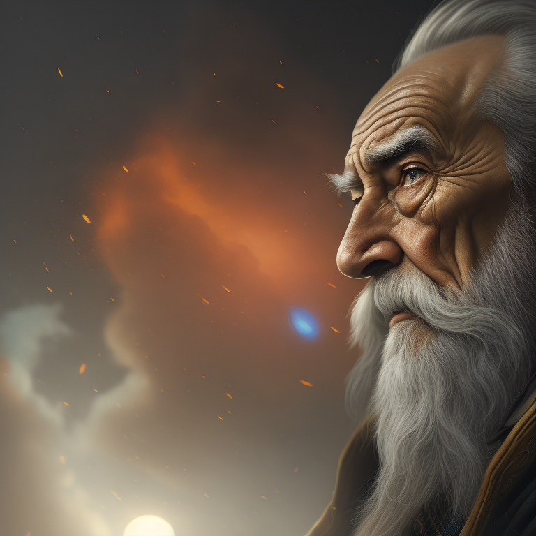 Old man with a white beard