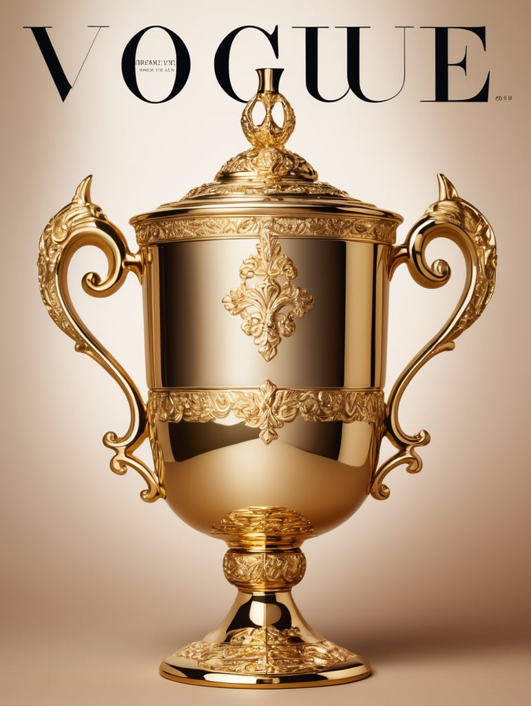 Golden Grail Cup on the cover of Vogue