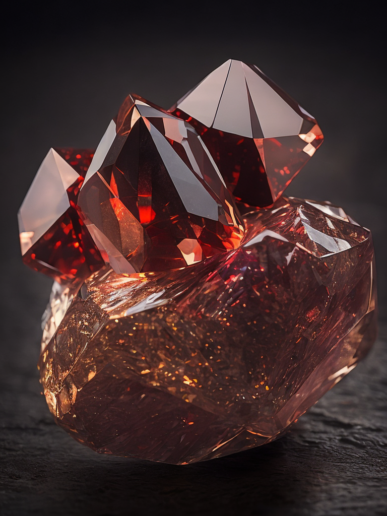 a red gem crystal