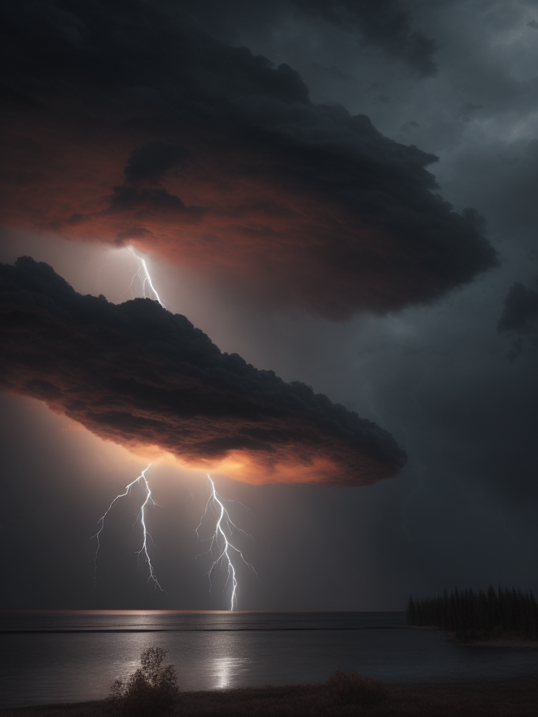 Severe thunderstorm, Canada, warning, epic photo