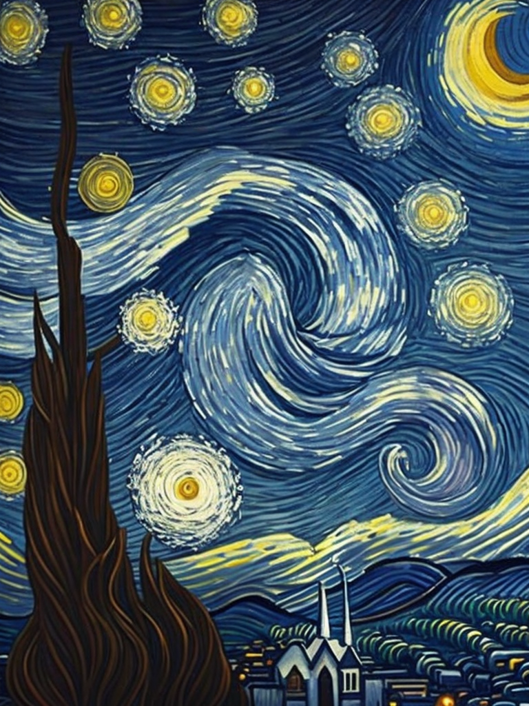 The Starry Night Vincent van Gogh