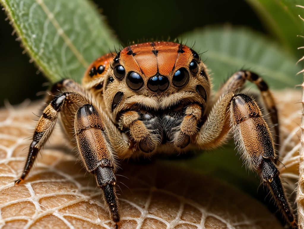 a sheriff spider on it's web