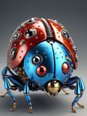 Premium Free ai Images | realistic mechanical ladybug coccinellidae ...