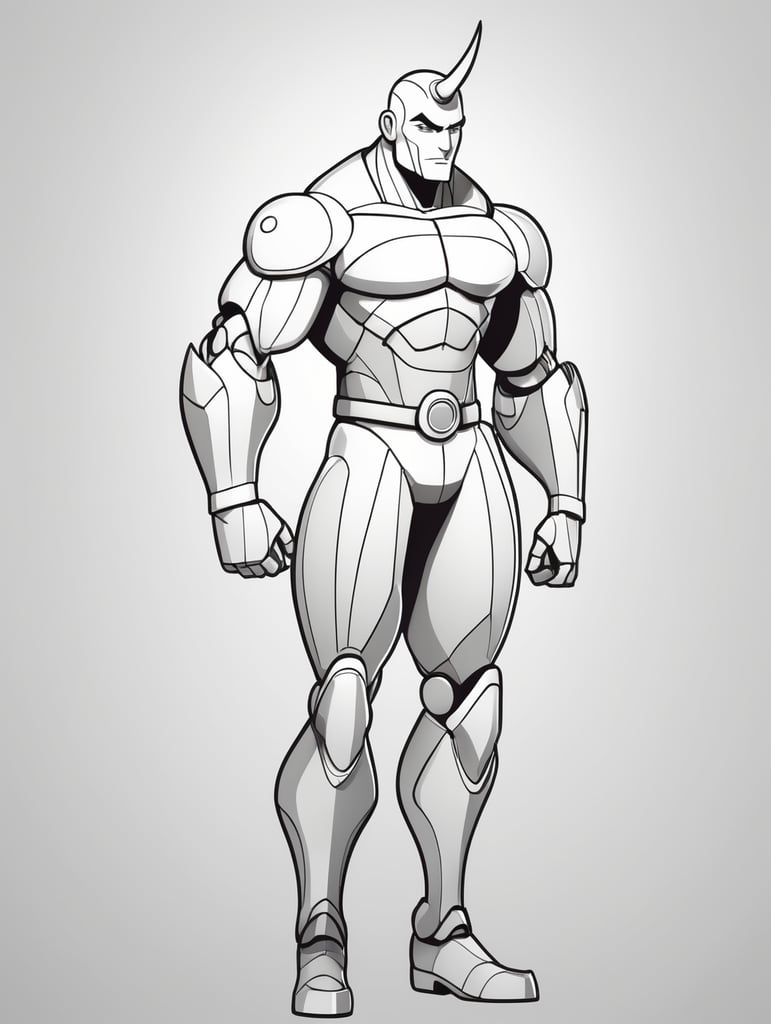 draw a single human stylistic line character with cartoon style