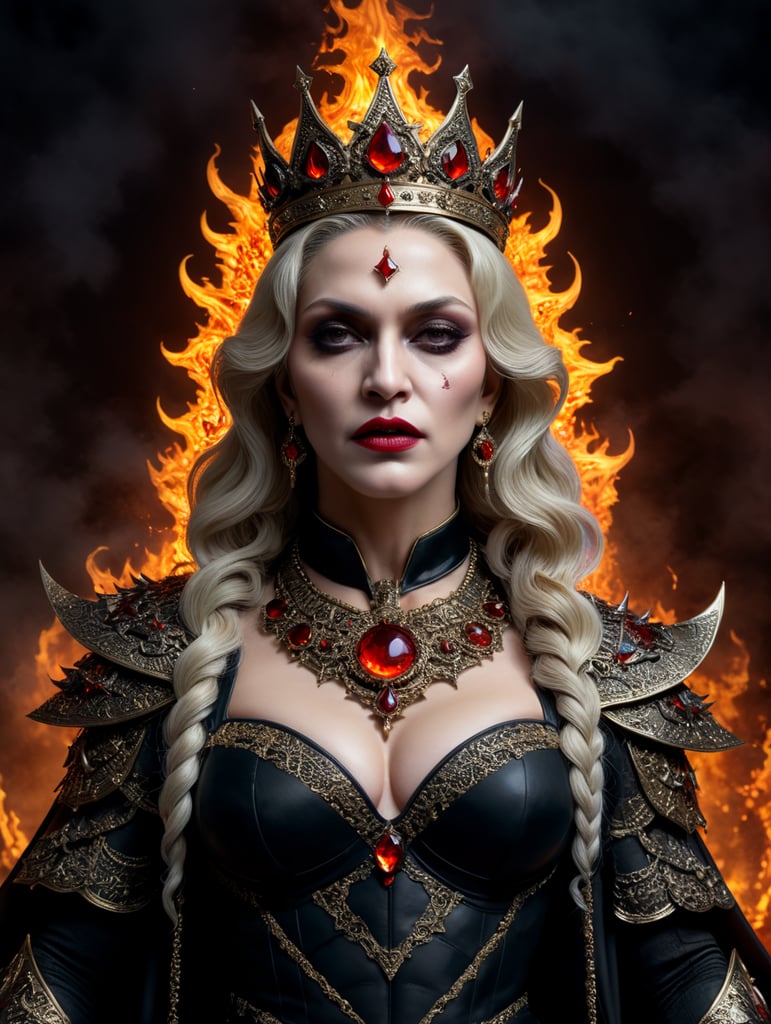 Madonna as the queen of Hell, Halloween costume