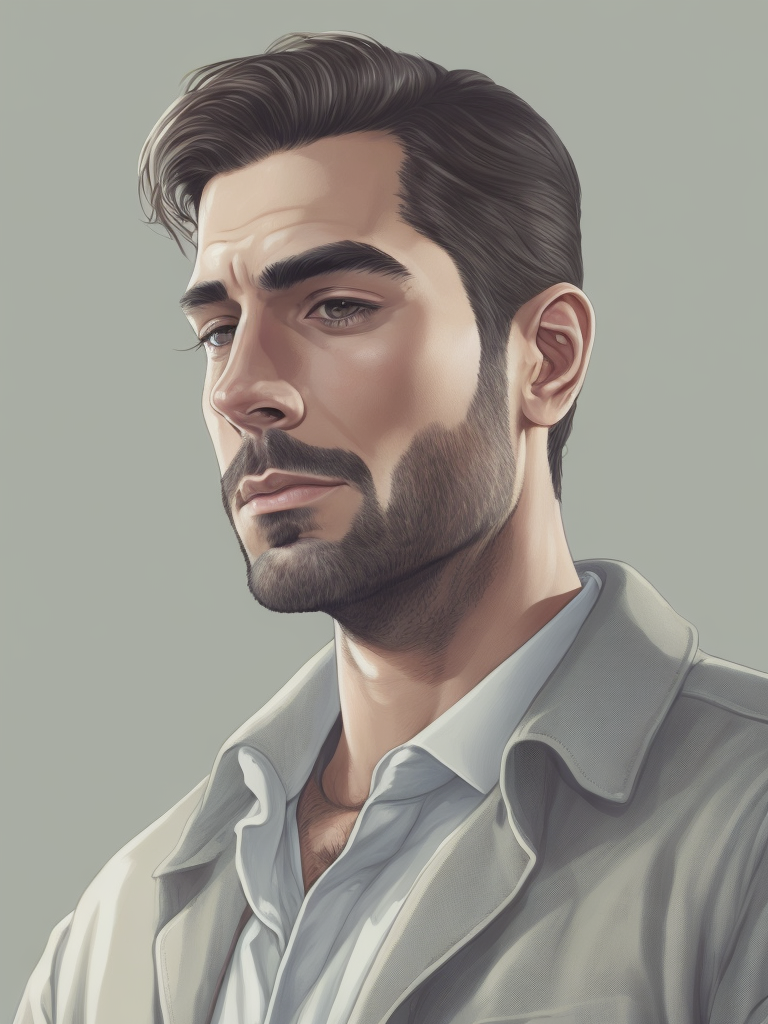 Portrait of a GTA Man, vector art