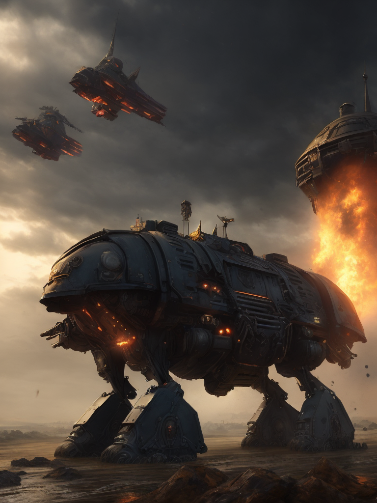 warhammer 40k Dreadnoughts, warhammer 40000, gothic theme, photorealistic, raytracing, Unreal Engine, Cinematic, Ultra Wide Angle, Depth of Field, hyper detailed, crazy details, intricate details, Cinematic