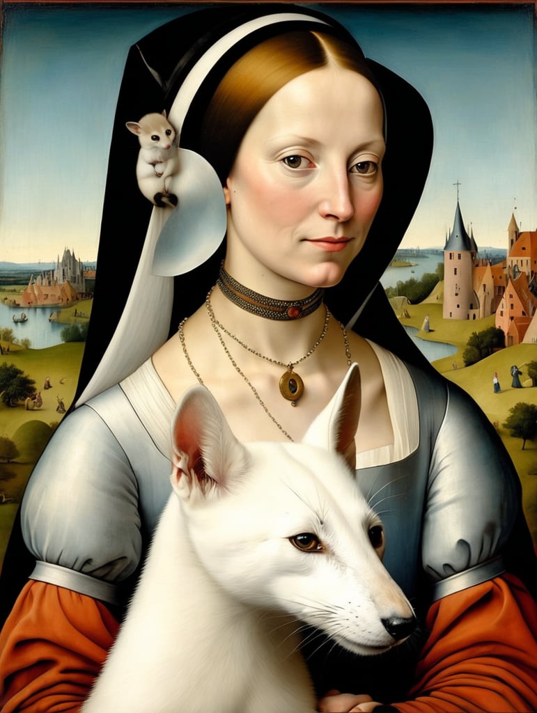 Lady with an Ermine style of Hieronymus Bosch