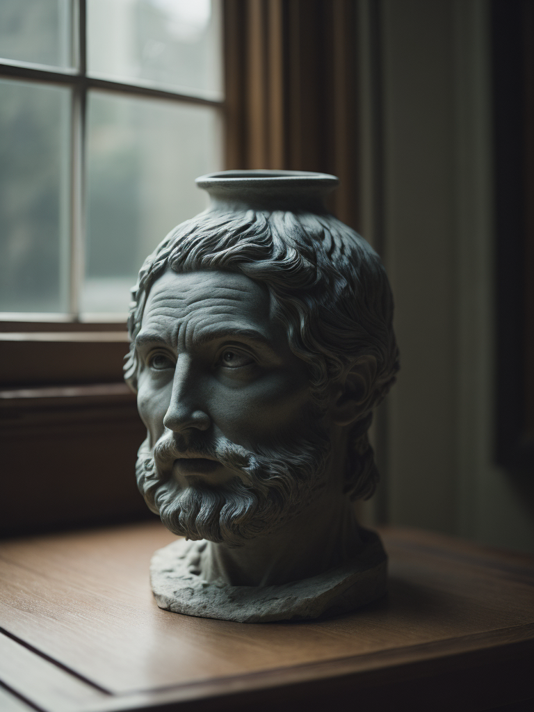 marble ancient Greece vase, sharp on details