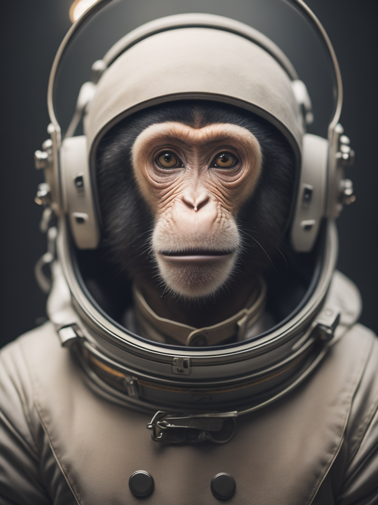 a monkey astronaut