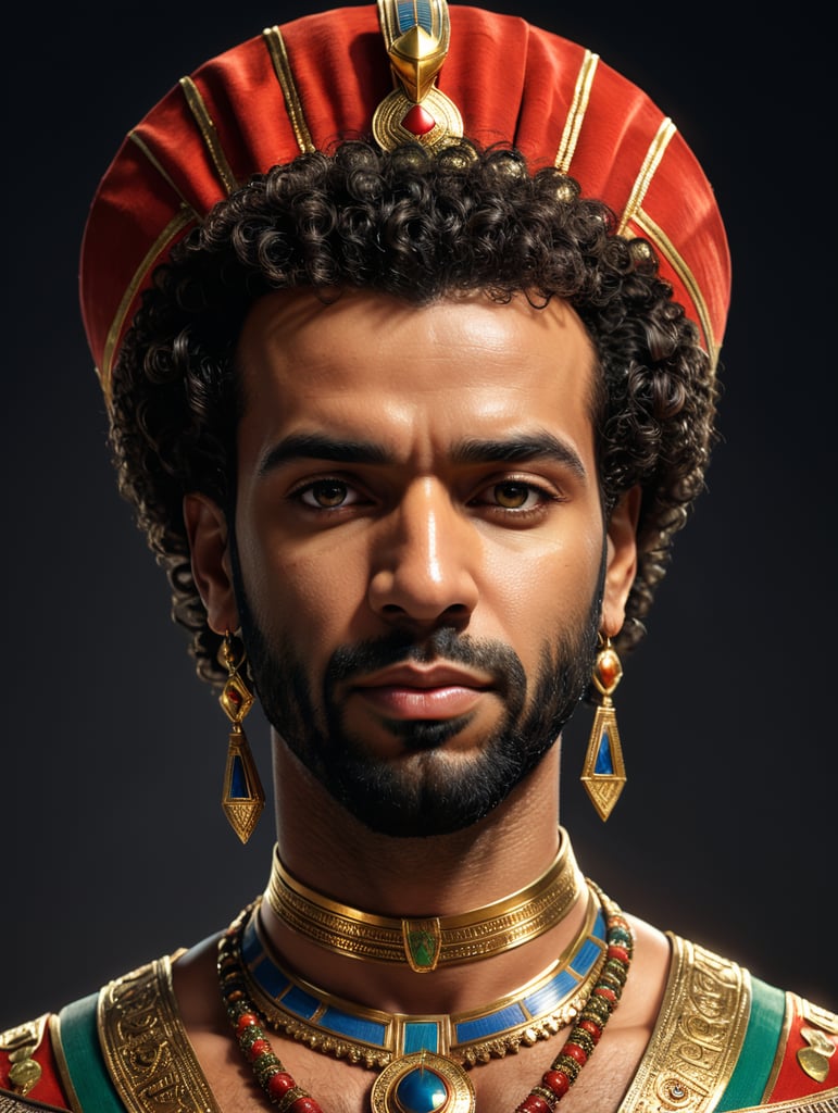 Mohamed Salah in a pharaonic costume