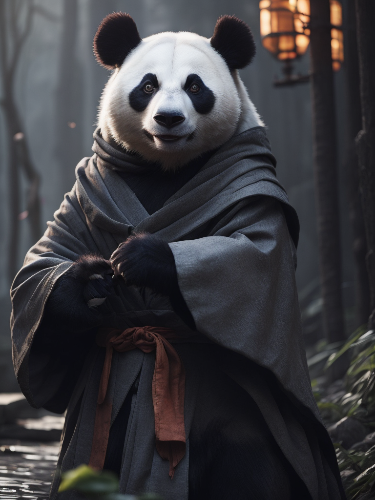 Kunfu panda dress like a sekiro