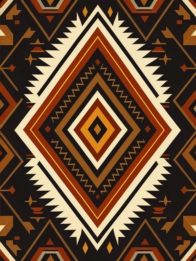 native american pattern, flat