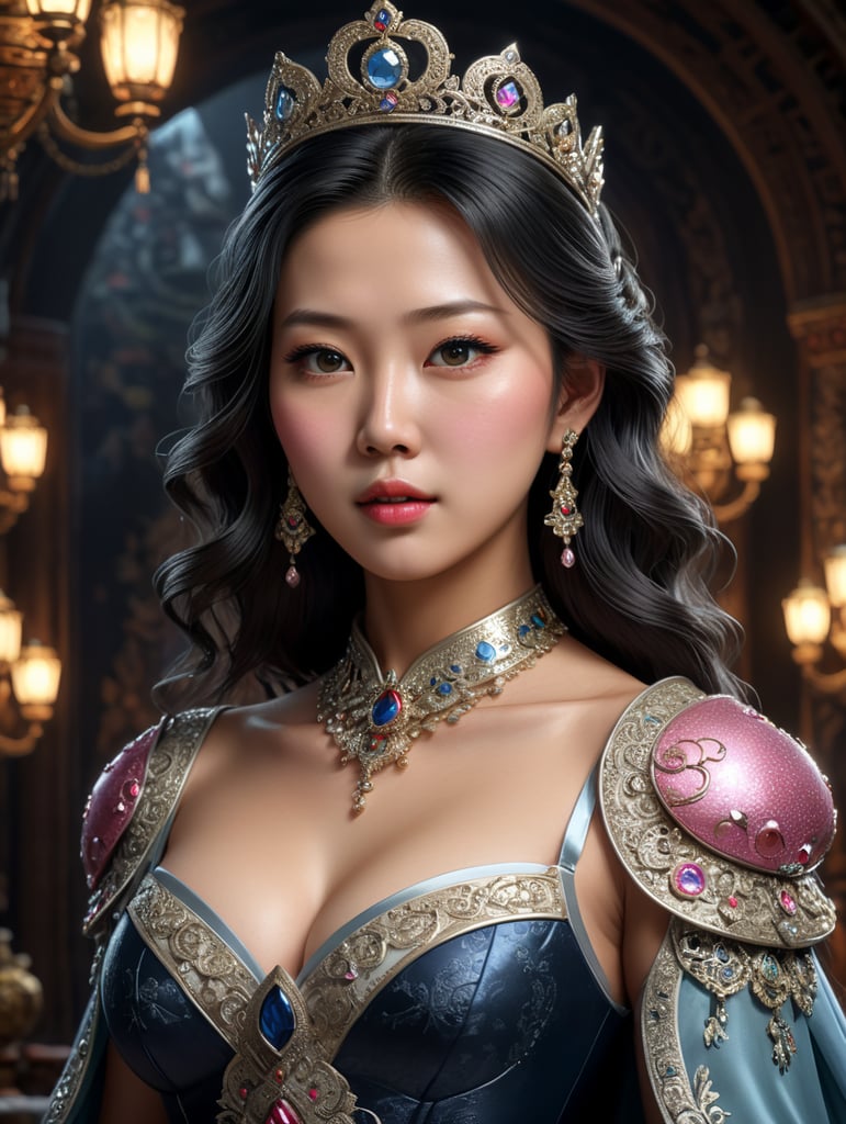 Heung min son dressed as princess in cartoon format