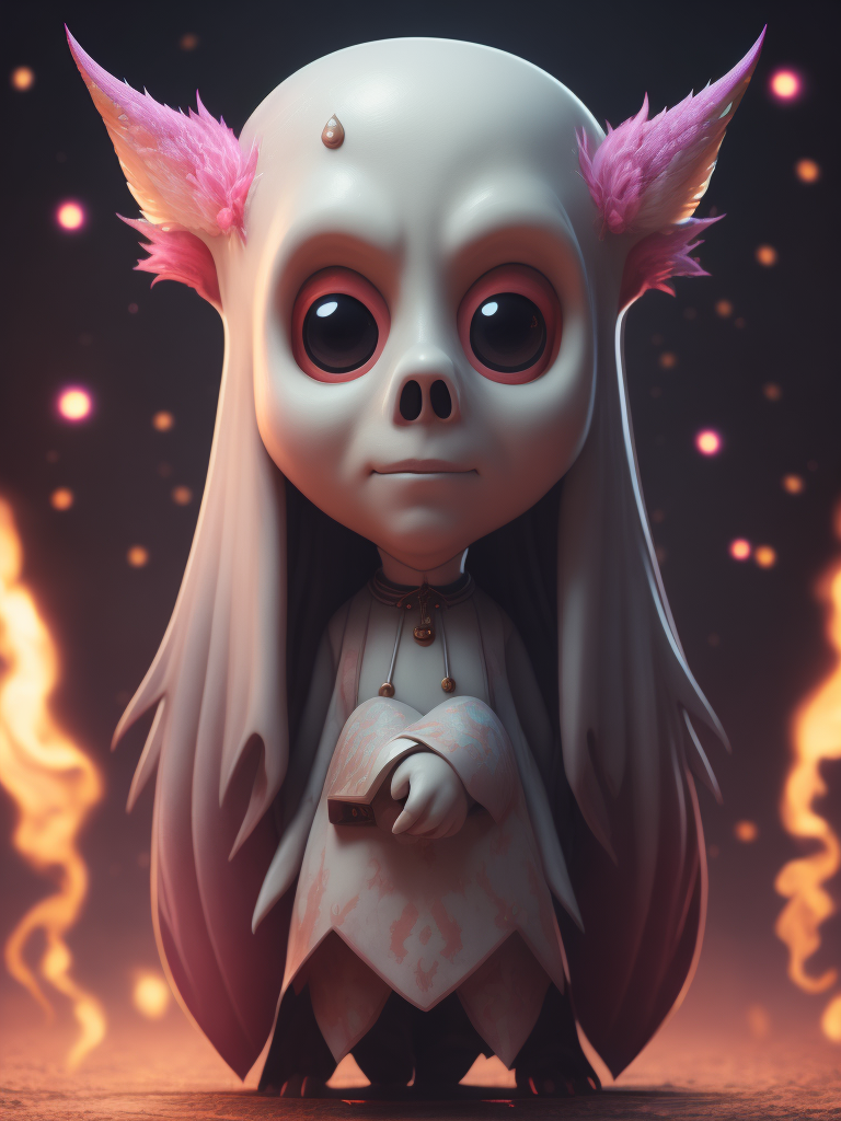 fantasma fofo e rosa