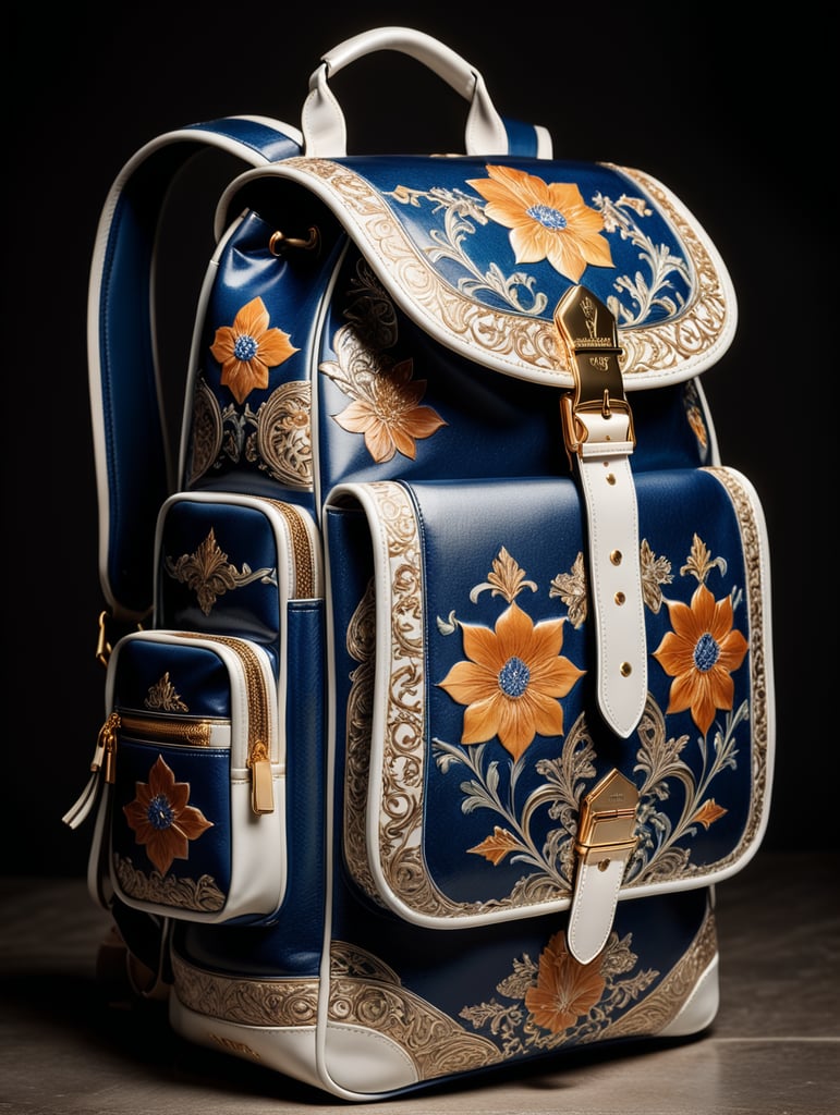 Backpack porcelaine mockup