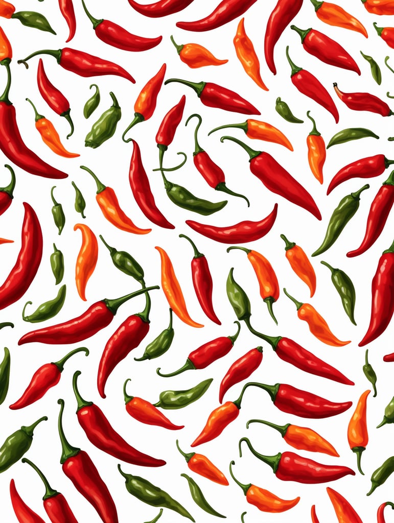 Premium Free ai Images | sheet illustrated with contemporary fiery thai ...