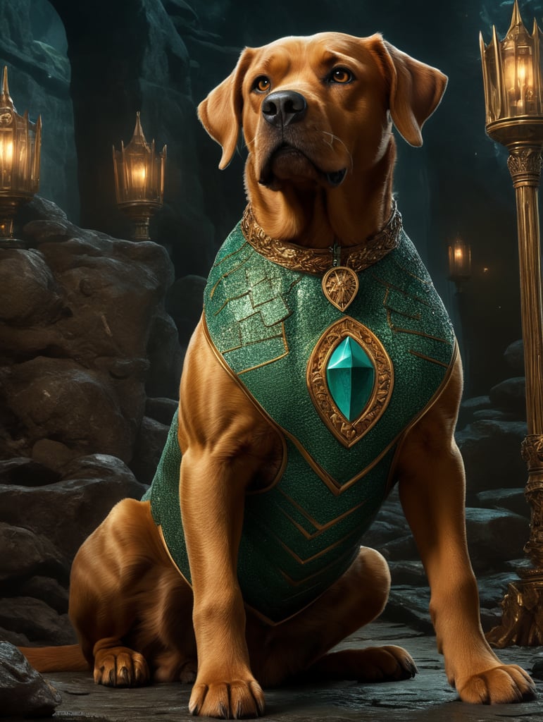 scooby doo the dog as a superhero in the style of aquaman