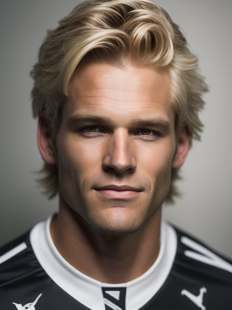 portrait of a soccer player Oliver Kahn