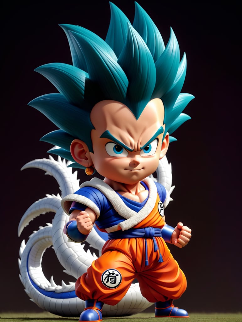Generate dragon ball characters with powerful forms